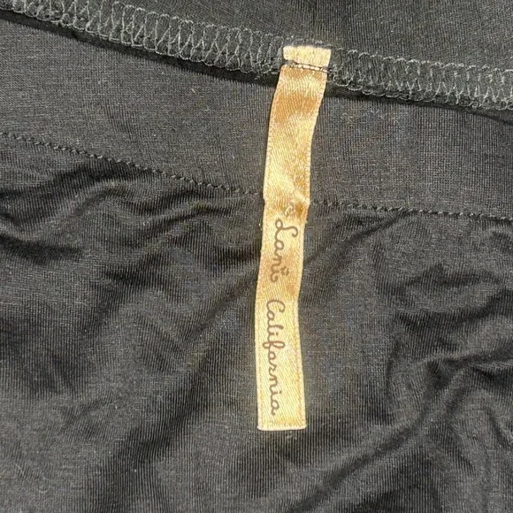 Lani California Black Off Shoulder Mini Dress Small Bell Flare Sleeve Boho - Picture 4 of 5